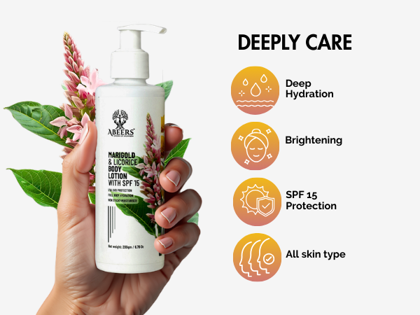 Marigold & Licorice Body Lotion SPF 15
