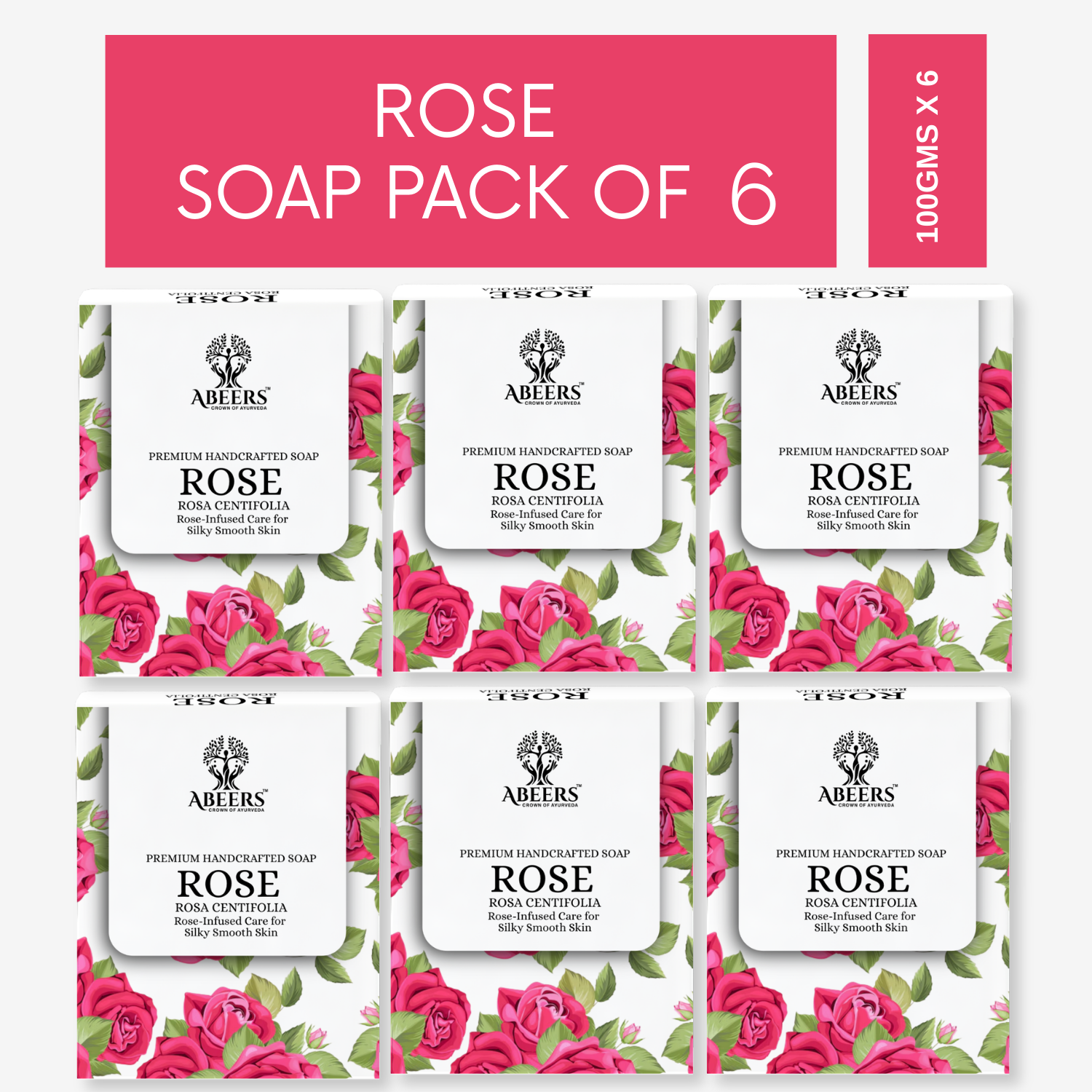Handmade Rose Soap Pack