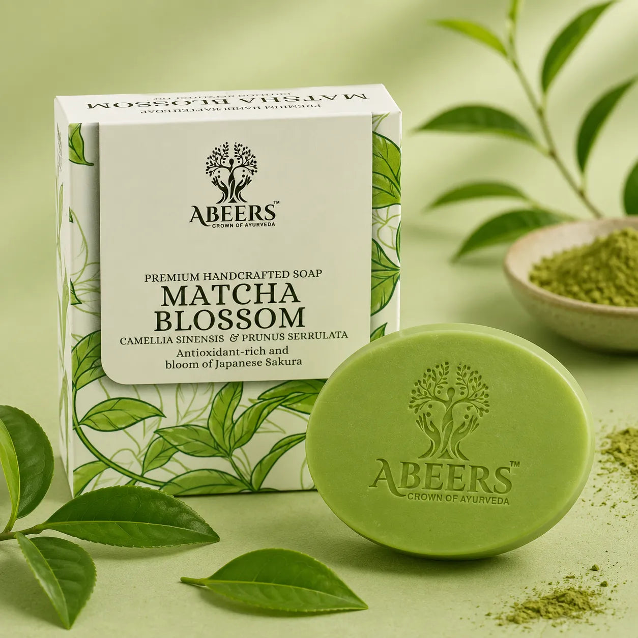 Matcha Blossom Soap