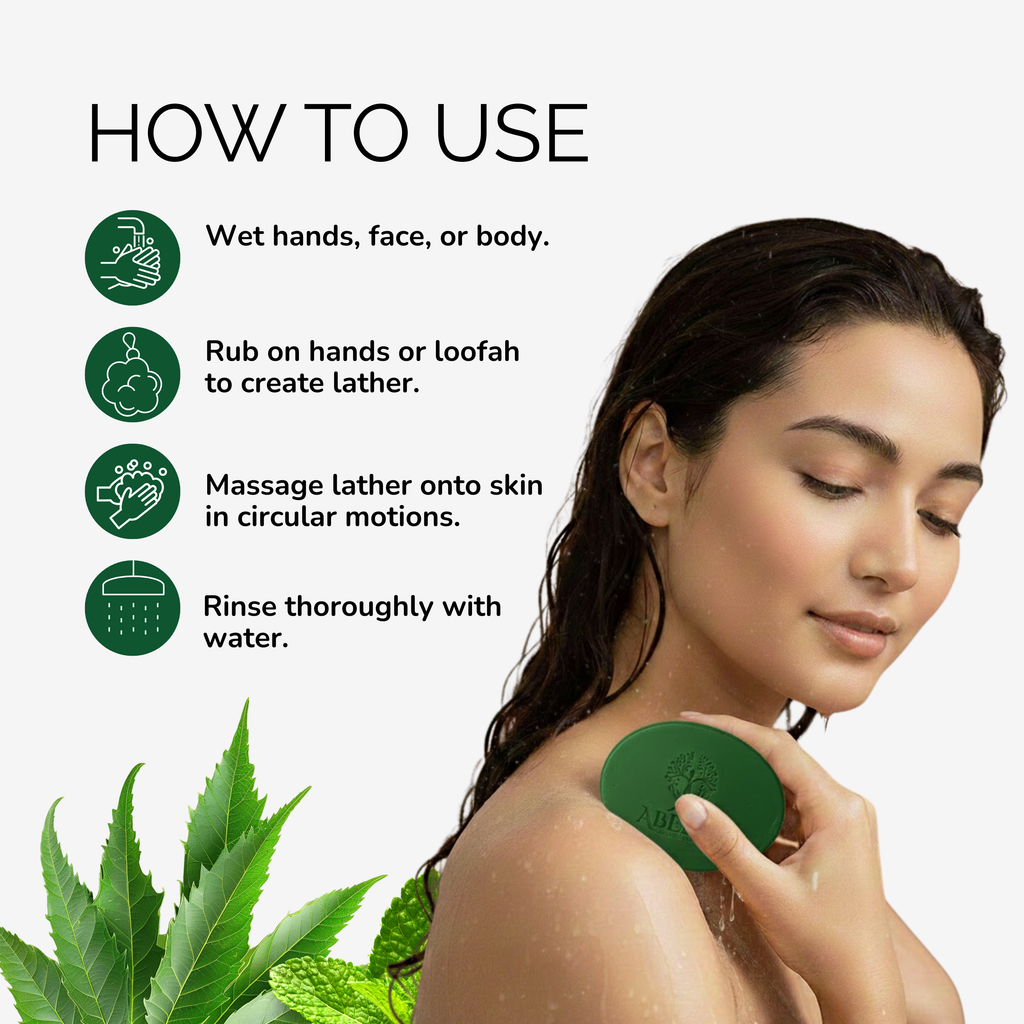 Handmade Neem & Mentha Soap