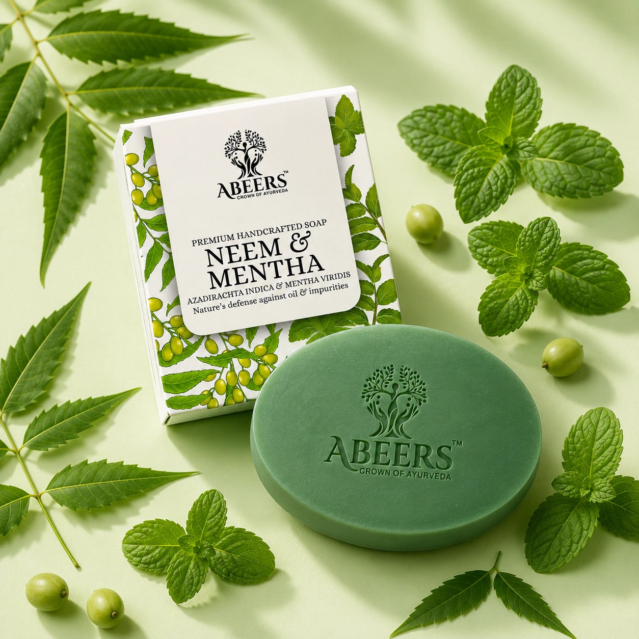 Handmade Neem & Mentha Soap