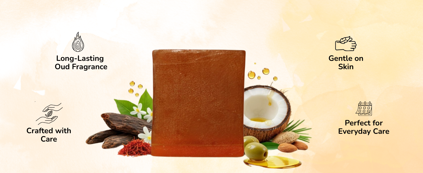 Oud Kesar Kewda Handmade Soap (125g)