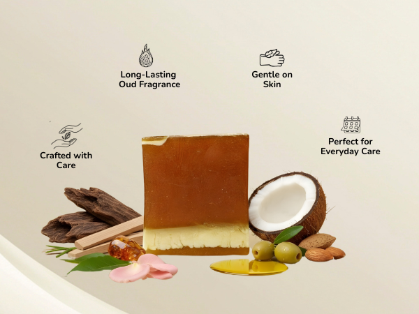 Oud Mukhallat Handmade Soap (125g)