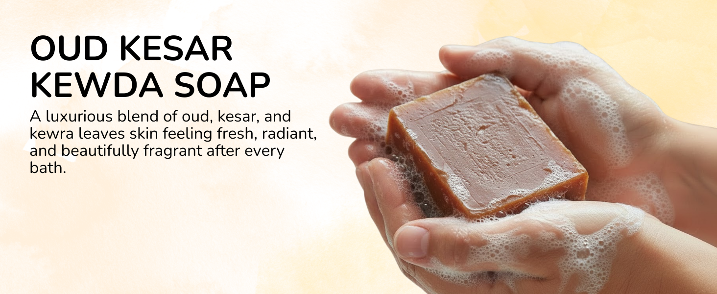 Oud Kesar Kewda Handmade Soap (125g)