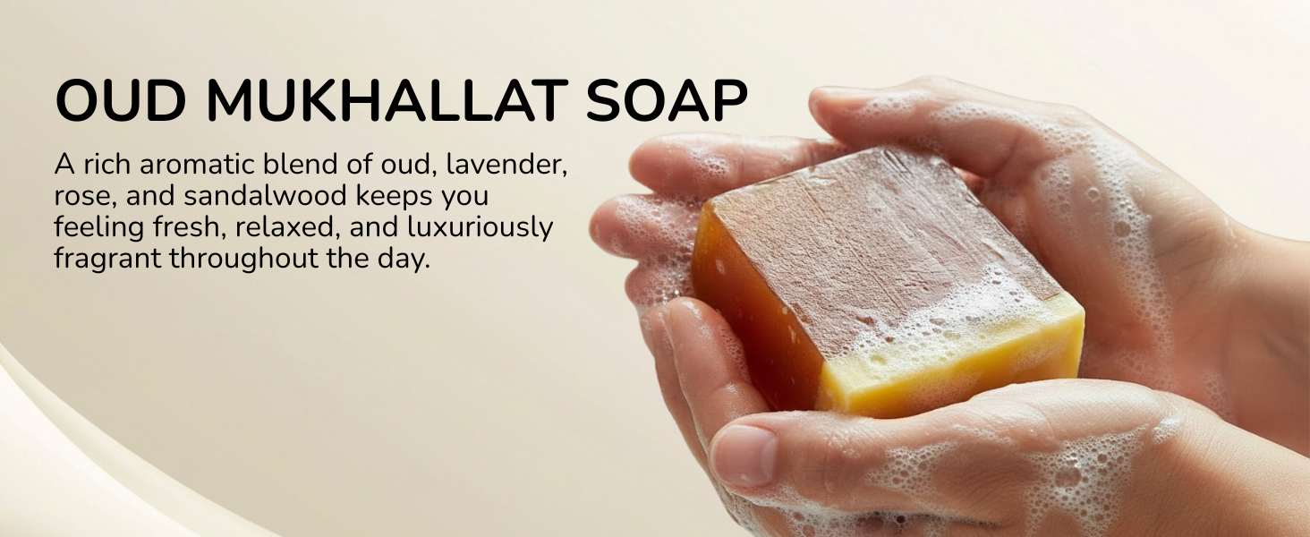 Oud Mukhallat Handmade Soap (125g)