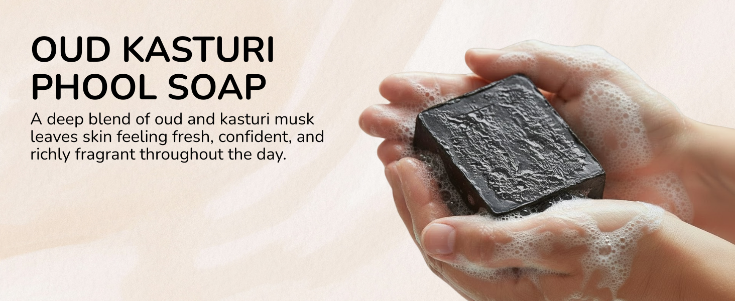 Oud Kasturi Handmade Soap (125g)