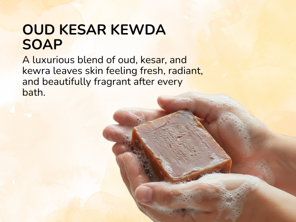 Oud Kesar Kewda Handmade Soap (125g)